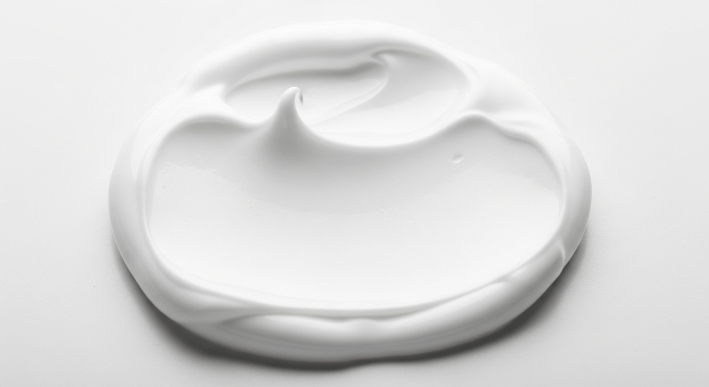 Luxurious skincare cream texture